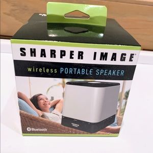 EUC Sharper Image Bluetooth Wireless Portable Speaker Rechargeable Minimalism